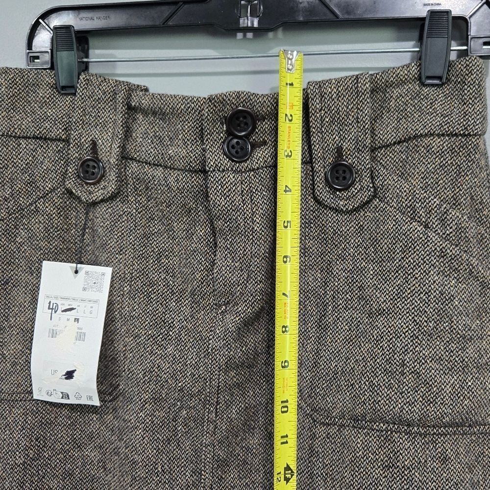 🐢 Zara Classic Wool and Silk Skirt.  Size 8/L - Picture 9 of 12